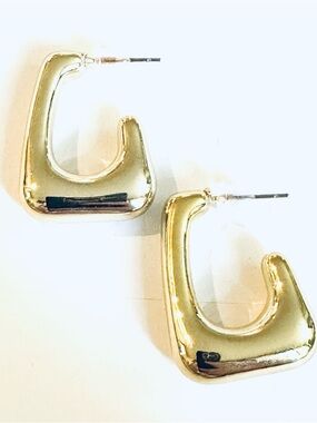 Rectangular Hoop Earrings*
